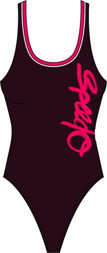 Speedo 8-031011720 Badeanzug 1Piece U-back with Logo Print, Bra insid, Shiraz, 42
