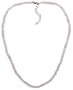 14k Yellow Gold Filled 4mm Faceted Rose Quartz Bead Necklace, 16"