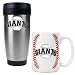San Francisco Giants MLB Stainless Steel Travel Tumbler & Game ball Ceramic Mug Set - Primary Logo