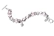 Golf Bead Bracelet Pink Divot Diva Mantra