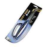 Easy-grip spring-assisted scissors, 10 long, 3-1/4 cut, blue/black handles - Same Day Shipping (orders by 3 pm), Next Day Delivery (in most cases)