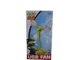 Disney 3D 3 Eyes Toy Story Alien Style Portable Desk Table USB Powered Straight Fan