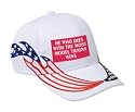 HE WHO DIES WITH THE MOST MODEL TRAINS WINS Adult USA Flag Racing Flame Hat / Cap
