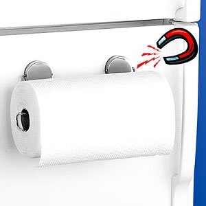 Childrens Toyshop  Kitchen & Housewares : Magnetic Paper Towel Holder (Stainless Steel) (6"H x 11 1/4"W x 4"D)
