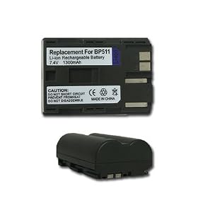 TWO NW Battery for Canon MiniDV Camcorder BP-512 BP-514 by SIB
