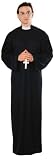 Rubie &acute; s Costume Co Priest Costume, Black, Standard - B00005KJXM