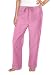 Pink Ribbon Pink Scrubs Pants DRAWSTRING BOTTOMS Breast Cancer Support For HER - DRAWSTRING Waist -Officially Licensed NCAA College Logo Apparel Unique GIFT Ideas For Mom Nurses Ladies Students Graduation