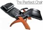 The Perfect Chair - Black Bonded Leather Pads and Maple wood base