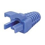 Professional RJ45 Strain Relief, 50 Pcs, Blue