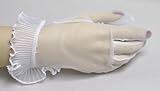 Short Sheer Stretch Nylon Dress Gloves with Ruffle in Asst. Colors