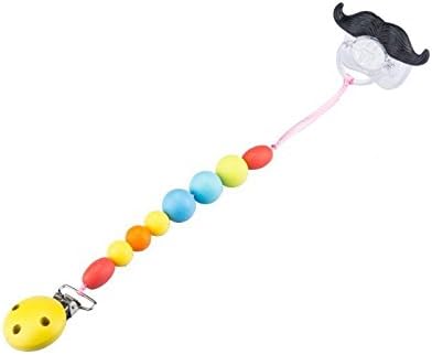 Nibble Baby Silicone Pacifier Clip Bundle Holders Colorful and BPA-Free Pacifier