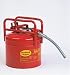 Eagle 5 Gallon Type II DOT Transport Safety Cans, 5/8 Hose