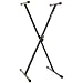 Collapsible Folding Keyboard Stand - HEAVY DUTY Steel Construction, ANTI-SLIP Feet & FREE 2 Year Warranty