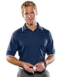 adidas Golf Mens ClimaLite Tour Jersey Short-Sleeve Polo - WHITE/BLACK - S