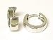 14k Elegant Solid White Hinged Hoops