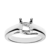 18k White Gold Classic Trellis Engagement Ring Setting