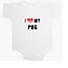 I Love My Pug Baby Ultrasoft Onesie