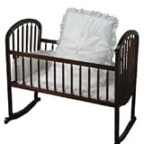 Solid Color Eyelet Portable Crib Bedding - Color... by Baby Doll