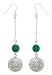 Agate earrings, 'Lace Medallion' 0.8 W 2.8 L