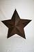 Barn Star Rusted Black 24 Inch Size Metal