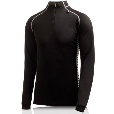 Helly Hansen Men's Charger 1/2 Zip Shirt (Black/White, Small) On Sale