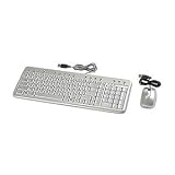 Multimedia Keyboard Combo w/Mouse, Aluminum, USB