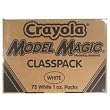 Crayola 23-6001 Model Magic Modeling Compound Class Pack, White, 1-oz. Pouches, 75/Carton