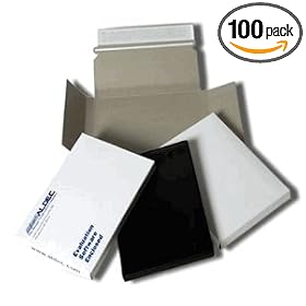 DVD CASE Mailer, Paperboard with Self-Adhesive Closure - 100 Per Box
