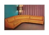 Orange Corner Sectional Sofa Home & Heh Art Poster Print, 17x11