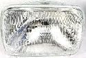 83-84 TOYOTA STARLET SEALED BEAM, Halogen, Rectangular, Single (1983 83 1984 84) SB6054H N0191511
