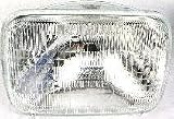80-85 HONDA CIVIC SEALED BEAM, Halogen, Rectangular, Single (1980 80 1981 81 1982 82 1983 83 1984 84 1985 85) SB6054H N0191511