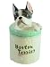 Porcelain Boston Terrier Dog Treat Jar