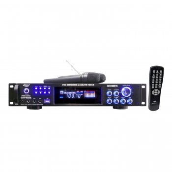 Pyle 3000 Watts Hybrid Pre-Amplifier w/AM-FM Tuner/USB/Dual Wireless Mic On Sale