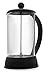 FP Coffee Maker French Press Coffee Maker w/ Glass Carafe and Sturdy Plastic Frame: 34 oz (8 cup) capacity; black