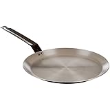 Paderno World Cuisine 10 1/4-Inch Carbon Steel Crepe Pan