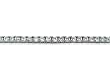 Sterling Silver 5.3 CTW Prong Set Round CZ 7" Bracelet