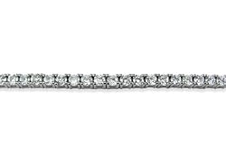 Sterling Silver 5.3 CTW Prong Set Round CZ 7" Bracelet