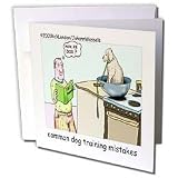 Londons Times Miscellaneous Funny Cartoons - Dog Training Common Errors - Greeting Cards-6 Greeting Cards with envelopes