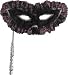 Lace Black Harlequin Eye Mask