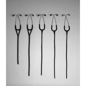 3MTM Littmann® Stethoscope Binaurals for Classic II S.E., Classic II, Classic II Pediatric and Infant, Select and Lightweight 1223768527, Black Tube, Black Eartips, 28 inch