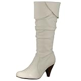 Fashion White Knee High Boots