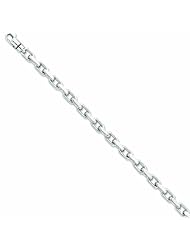 Genuine 14K Yellow Gold Wg 6.2Mm Polished Fancy Link Bracelet 8.5 Inches 100% Satisfaction Guaranteed.