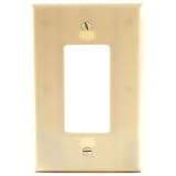 Cooper Wiring 2751V Oversized Single Decorator Wall Plate, Ivory (5 Pack)