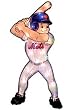 New York Mets 20" Double Sided Window Light-Up Player - Baseball Sports Merchandise