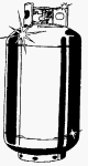 Manchester Tank 1220TC.4 40# ACME/OPD Vertical LP Tank