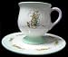 BEATRIX POTTER PETER RABBIT COLLECTOR GIFT TEA SERVICE, Features A Brand New Unused and in Mint Condition Colorful Peter Rabbit Beatrix Potter Character Art Illustrated Cup and Saucer with a Clip-on Display Stand, A unique 2 pc. Collectable Set