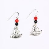 Louisville Cardinals Beaded Wire Logo Earring NCAA College Athletics
