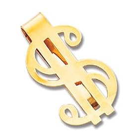 14kt Gold Dollar Sign Money Clip