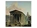 The Maison Carree with the Amphitheatre and the Tour Magne at Nimes, 1786-87 Giclee Poster Print by Hubert Robert, 32x24