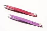 Perfect Beauty Flower Power Slanted Tweezers- BLACK
